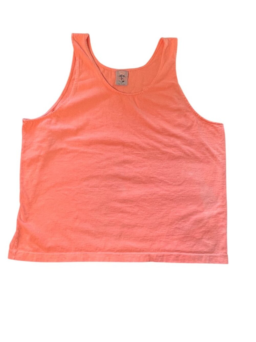 Vintage Pure Stuff Coral Tank Top 100% Cotton Sleeveless USA-Made Mens Size L